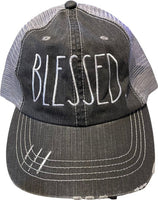 Blessed Rae Dunn Inspired Embroidered Trucker Hat