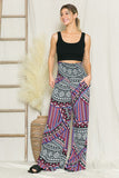 Smocked Wide Leg Pants