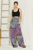 Smocked Wide Leg Pants