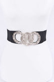 Round Buckle Fashion Elastic Belt