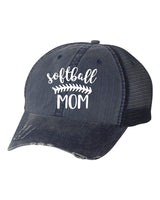 Softball Mom Embroidered Hat