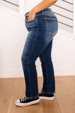 Judy Blue Estelle High Waist Thermal Straight Jeans